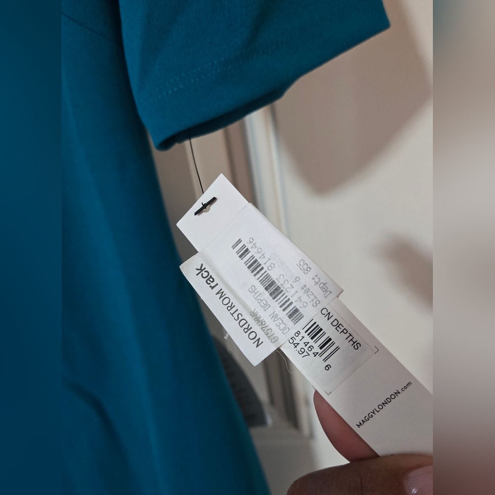 Professional Teal Dress - Picture 4 of 10